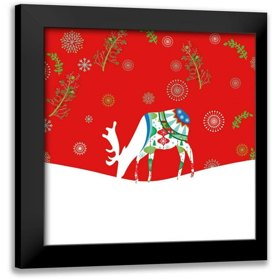 Wild Apple Portfolio 15x15 Black Modern Framed Museum Art Print Titled - Mod Holiday VIII