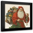 thumbnail image 1 of Wild Apple Portfolio 15x15 Black Modern Framed Museum Art Print Titled - Victorian Santa III, 1 of 5