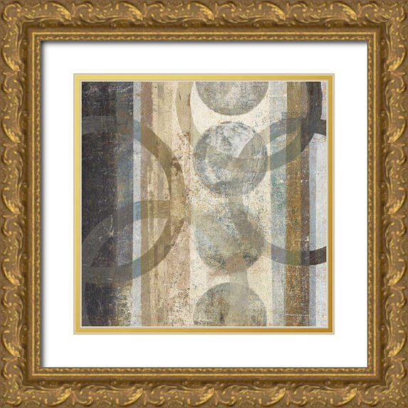 Wild Apple Portfolio 15x15 Gold Ornate Wood Framed with Double Matting Museum Art Print Titled - Raku I