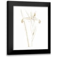 thumbnail image 1 of Wild Apple Portfolio 15x18 Black Modern Framed Museum Art Print Titled - Gilded Botanical III, 1 of 5