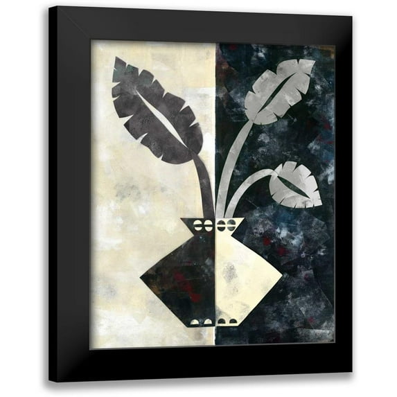 Wild Apple Portfolio 15x18 Black Modern Framed Museum Art Print Titled - Pretty Palms I Neutral