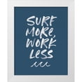 thumbnail image 1 of Wild Apple Portfolio 15x18 White Modern Wood Framed Museum Art Print Titled - Beach Bums II Darker Blue, 1 of 4