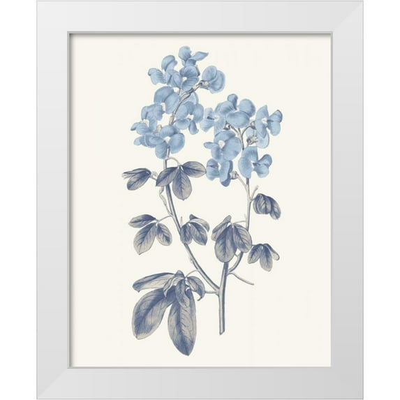 Wild Apple Portfolio 15x18 White Modern Wood Framed Museum Art Print Titled - Blue Botanical III