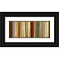 thumbnail image 1 of Wild Apple Portfolio 18x10 Black Ornate Wood Framed with Double Matting Museum Art Print Titled - Woven Memories Panel I, 1 of 4