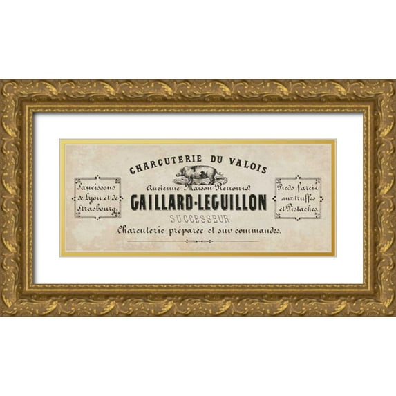 Wild Apple Portfolio 18x10 Gold Ornate Wood Framed with Double Matting Museum Art Print Titled - Animal Bill of Sales I