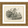 thumbnail image 1 of Wild Apple Portfolio 18x15 Gold Ornate Wood Framed with Double Matting Museum Art Print Titled - French Birds I, 1 of 4