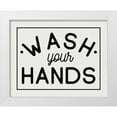 thumbnail image 1 of Wild Apple Portfolio 18x15 White Modern Wood Framed Museum Art Print Titled - Bathroom Rules I, 1 of 4