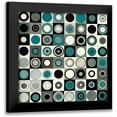 thumbnail image 1 of Wild Apple Portfolio 20x20 Black Modern Framed Museum Art Print Titled - Carnaby Street Blue, 1 of 5