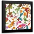 thumbnail image 1 of Wild Apple Portfolio 20x20 Black Modern Framed Museum Art Print Titled - Pink Garden Square II White, 1 of 5