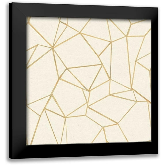 Wild Apple Portfolio 20x20 Black Modern Framed Museum Art Print Titled - Succulent Pattern I