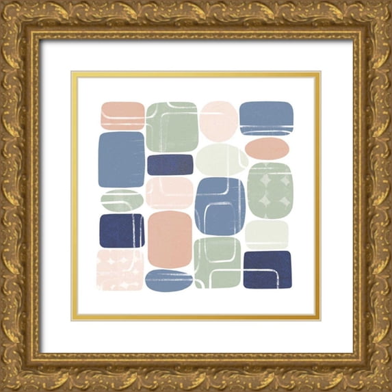 Wild Apple Portfolio 20x20 Gold Ornate Wood Framed with Double Matting Museum Art Print Titled - Beans I Pastel