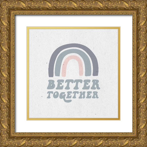 Wild Apple Portfolio 20x20 Gold Ornate Wood Framed with Double Matting Museum Art Print Titled - Better Together III