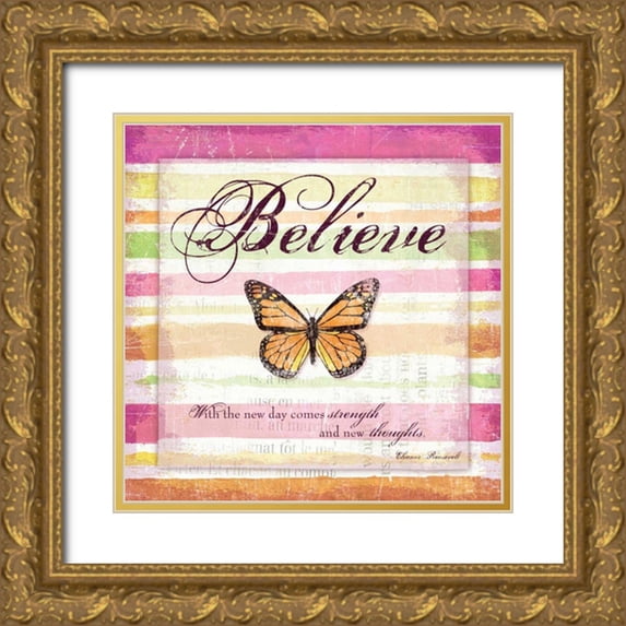 Wild Apple Portfolio 20x20 Gold Ornate Wood Framed with Double Matting Museum Art Print Titled - For My Heart II