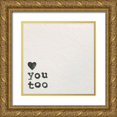 thumbnail image 1 of Wild Apple Portfolio 20x20 Gold Ornate Wood Framed with Double Matting Museum Art Print Titled - Love You Too, 1 of 4