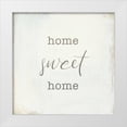 thumbnail image 1 of Wild Apple Portfolio 20x20 White Modern Wood Framed Museum Art Print Titled - Home Sweet Home I Script, 1 of 4