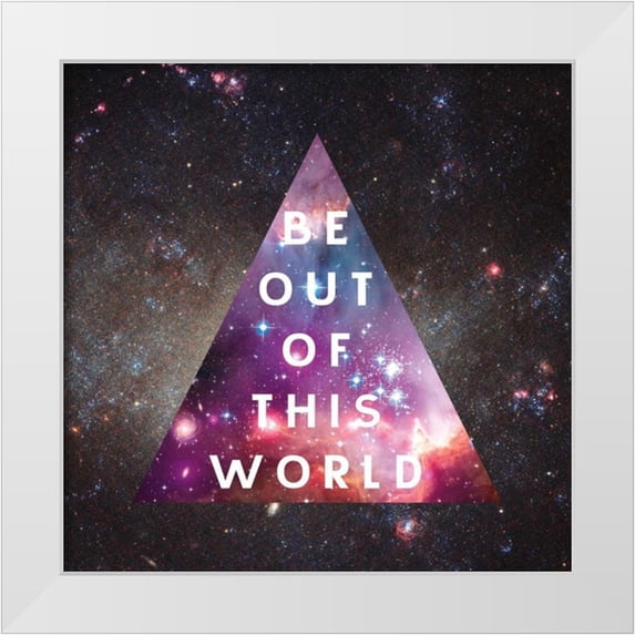 Wild Apple Portfolio 20x20 White Modern Wood Framed Museum Art Print Titled - Out of this World I
