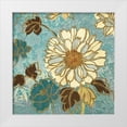 thumbnail image 1 of Wild Apple Portfolio 20x20 White Modern Wood Framed Museum Art Print Titled - Sophias Flowers II Blue, 1 of 4
