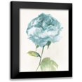 thumbnail image 1 of Wild Apple Portfolio 20x24 Black Modern Framed Museum Art Print Titled - Antique Floral on Cream II Blue, 1 of 5