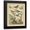 thumbnail image 1 of Wild Apple Portfolio 20x24 Black Modern Framed Museum Art Print Titled - Bird Drawing IV, 1 of 5