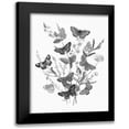 thumbnail image 1 of Wild Apple Portfolio 20x24 Black Modern Framed Museum Art Print Titled - Butterfly Bouquet I Linen BW I, 1 of 5