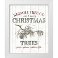 thumbnail image 1 of Wild Apple Portfolio 20x24 White Modern Wood Framed Museum Art Print Titled - Christmas Tree Farm Sign, 1 of 4