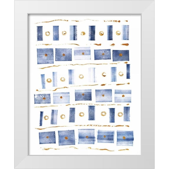 Wild Apple Portfolio 20x24 White Modern Wood Framed Museum Art Print Titled - Ocean Blue III