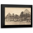 thumbnail image 1 of Wild Apple Portfolio 24x17 Black Modern Framed Museum Art Print Titled - Egypt Postcard II, 1 of 5