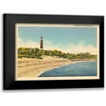 thumbnail image 1 of Wild Apple Portfolio 24x17 Black Modern Framed Museum Art Print Titled - Pensacola Lighthouse, 1 of 5