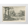 thumbnail image 1 of Wild Apple Portfolio 24x17 White Modern Wood Framed Museum Art Print Titled - Vintage Paris Postcard I, 1 of 4