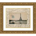 thumbnail image 1 of Wild Apple Portfolio 24x20 Gold Ornate Wood Framed with Double Matting Museum Art Print Titled - Destination Paris II, 1 of 4