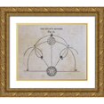 thumbnail image 1 of Wild Apple Portfolio 24x20 Gold Ornate Wood Framed with Double Matting Museum Art Print Titled - Geography of the Heavens VIII, 1 of 4