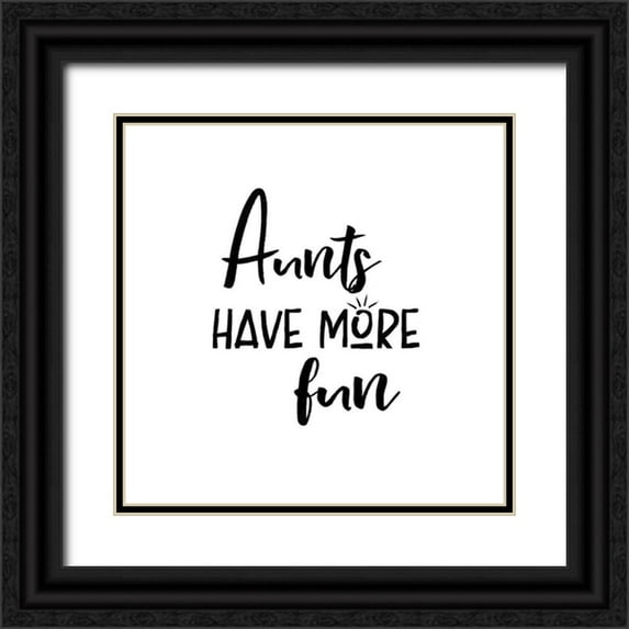 Wild Apple Portfolio 26x26 Black Ornate Wood Framed with Double Matting Museum Art Print Titled - Aunt Inspiration II