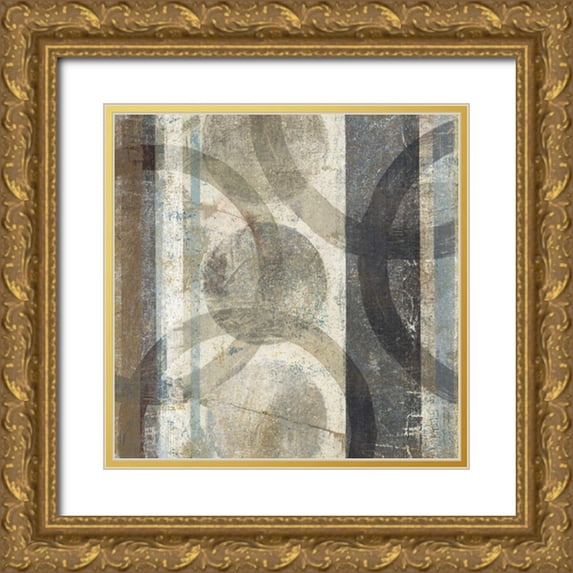 Wild Apple Portfolio 26x26 Gold Ornate Wood Framed with Double Matting Museum Art Print Titled - Raku II