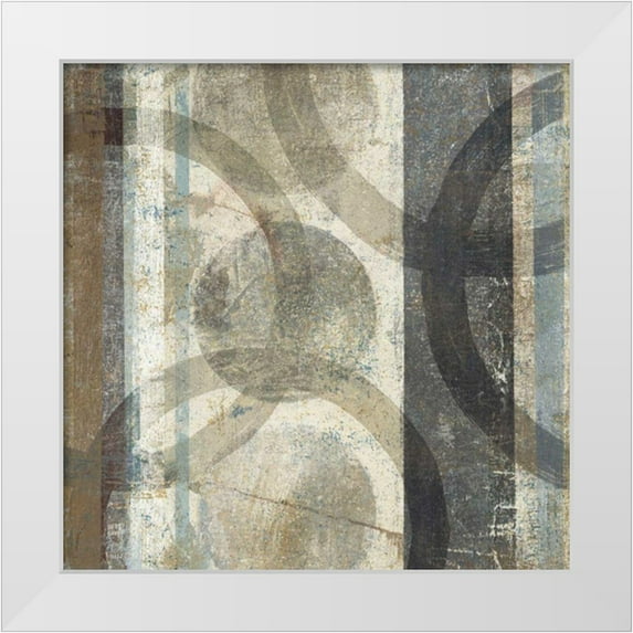 Wild Apple Portfolio 26x26 White Modern Wood Framed Museum Art Print Titled - Raku II