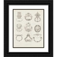 thumbnail image 1 of Wild Apple Portfolio 26x32 Black Ornate Wood Framed with Double Matting Museum Art Print Titled - Ornamental Metal Work XLI Light, 1 of 4