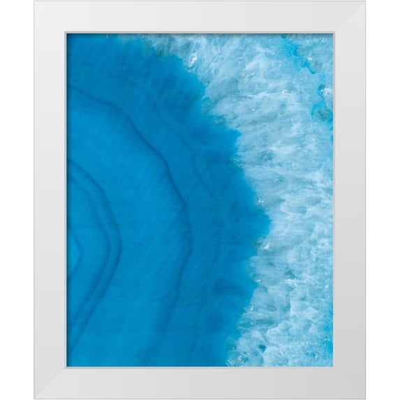 Wild Apple Portfolio 26x32 White Modern Wood Framed Museum Art Print Titled - Agate Geode II