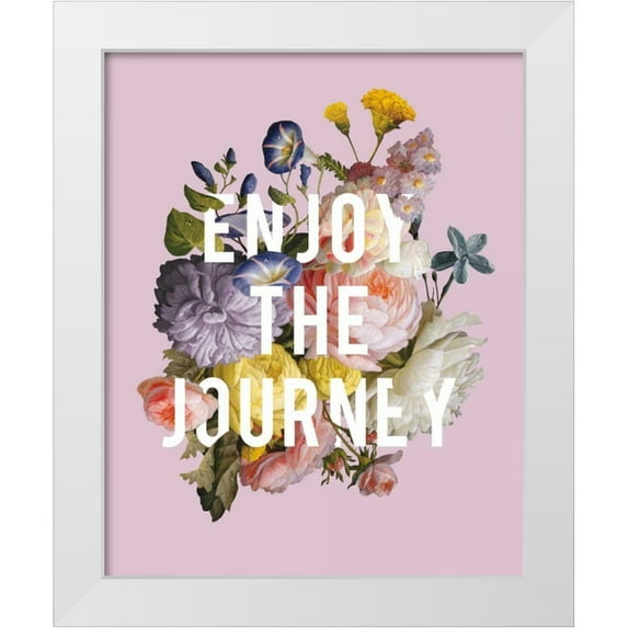 Wild Apple Portfolio 26x32 White Modern Wood Framed Museum Art Print Titled - Floral Sentiment II Crop