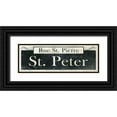 thumbnail image 1 of Wild Apple Portfolio 32x13 Black Ornate Wood Framed with Double Matting Museum Art Print Titled - French Quarter Sign III, 1 of 4