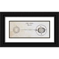 thumbnail image 1 of Wild Apple Portfolio 32x15 Black Ornate Wood Framed with Double Matting Museum Art Print Titled - Geography of the Heavens VI, 1 of 4