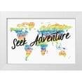 thumbnail image 1 of Wild Apple Portfolio 32x23 White Modern Wood Framed Museum Art Print Titled - Rainbow World I Adventure, 1 of 4