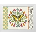 thumbnail image 1 of Wild Apple Portfolio 32x25 White Modern Wood Framed Museum Art Print Titled - Butterfly Mandala III with Borders, 1 of 4