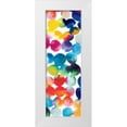 thumbnail image 1 of Wild Apple Portfolio 7x14 White Modern Wood Framed Museum Art Print Titled - Bright Circles III, 1 of 4