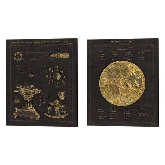 Wild Apple Portfolio 'Astronomical Chart' Canvas Art (Set of 2)