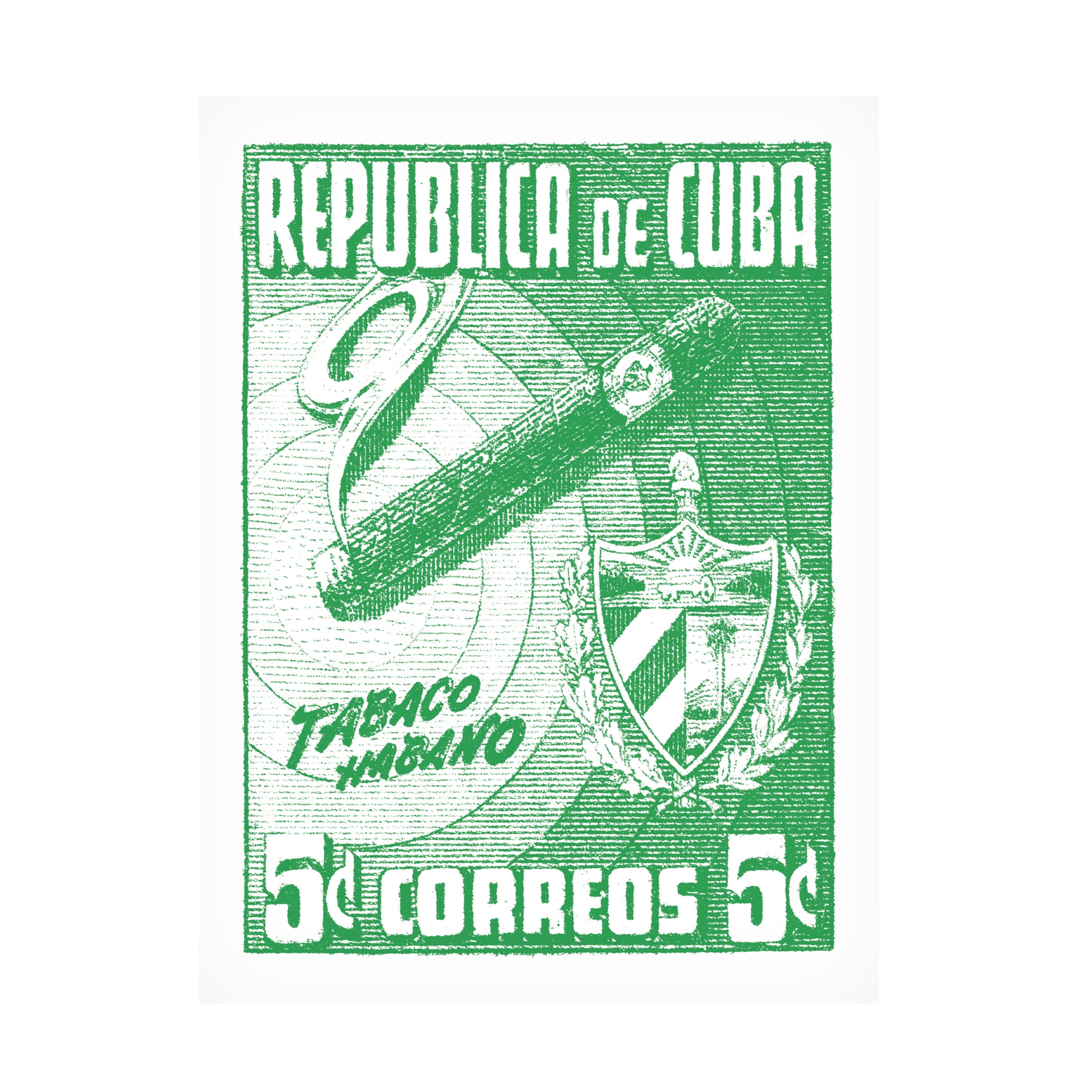 Wild Apple Portfolio 'Cuba Stamp XI Bright' Canvas Art
