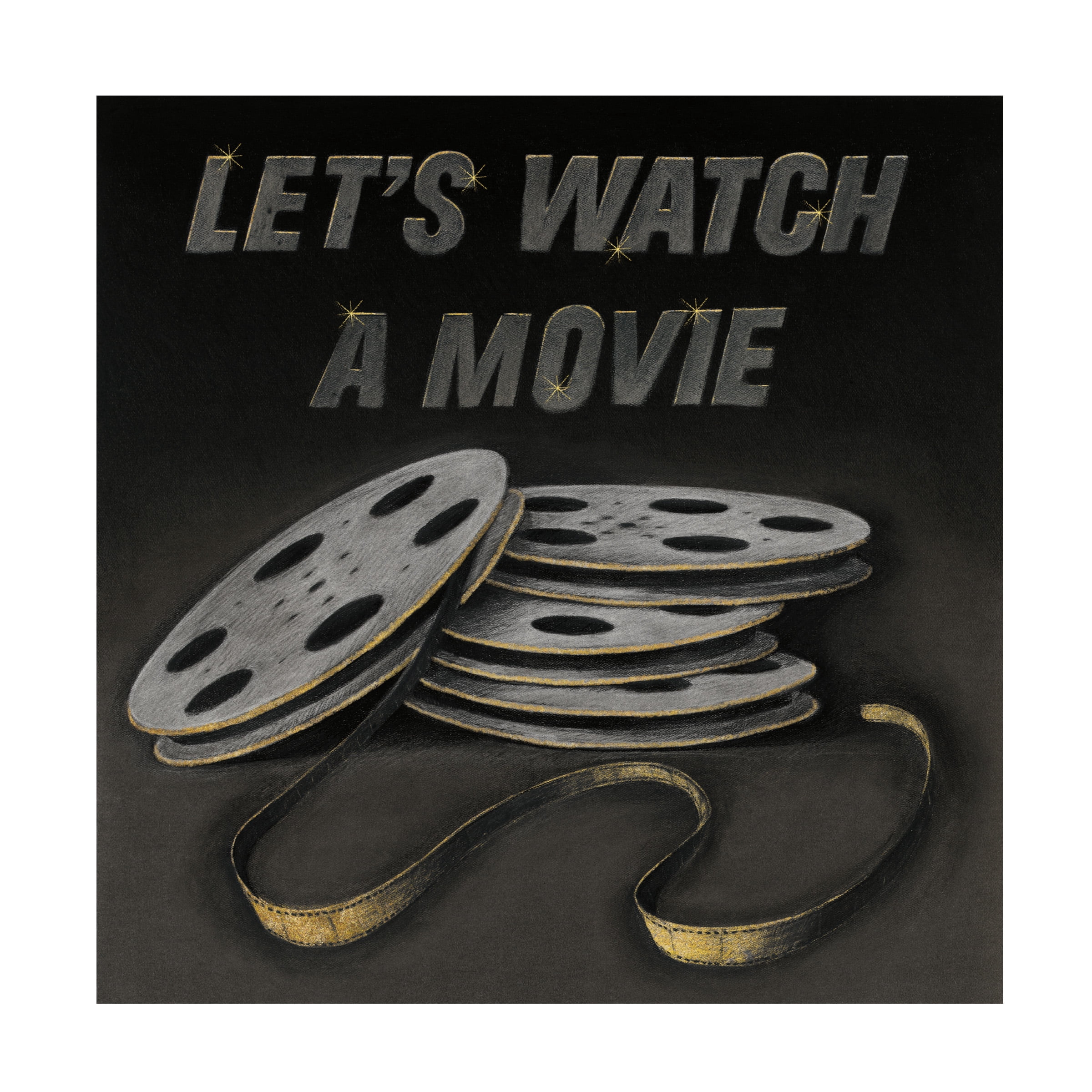 Wild Apple Portfolio 'Lets Watch a Movie' Canvas Art