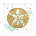 thumbnail image 1 of Wild Apple Portfolio 'Silver Sea Life Aqua Sanddollar' Canvas Art, 1 of 3