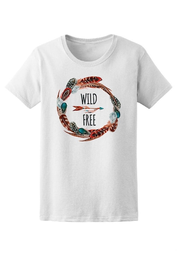 Wild Arrow Free Feathers T-Shirt Women -Image by Shutterstock, Female x-Large