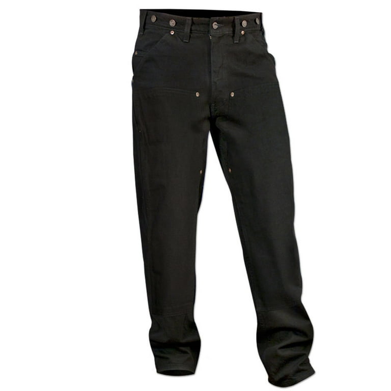 Wild Ass US-Made Black Denim Double Knee Work Pants, Comfort Wild Ass US-Made Black Denim Double Knee Work Pants, Comfort