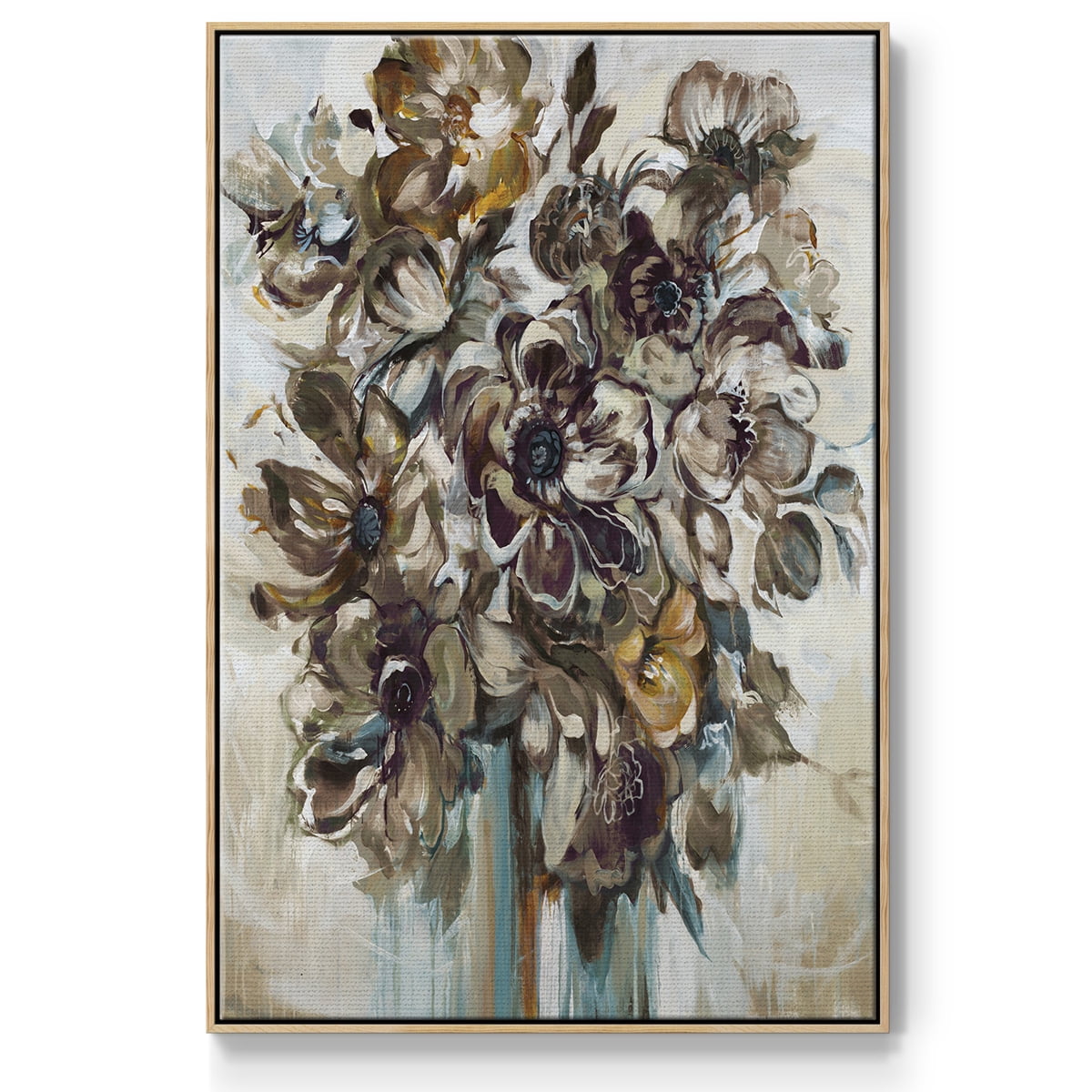 Wild At Heart VI Framed Premium Gallery Wrapped Canvas - Ready to Hang - 25 x 37 - Natural Wood Floating Frame