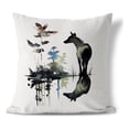 thumbnail image 1 of Wild Attire Indoor/Outdoor Pillow in Gray 20 x 20 with removable cover, 1 of 6